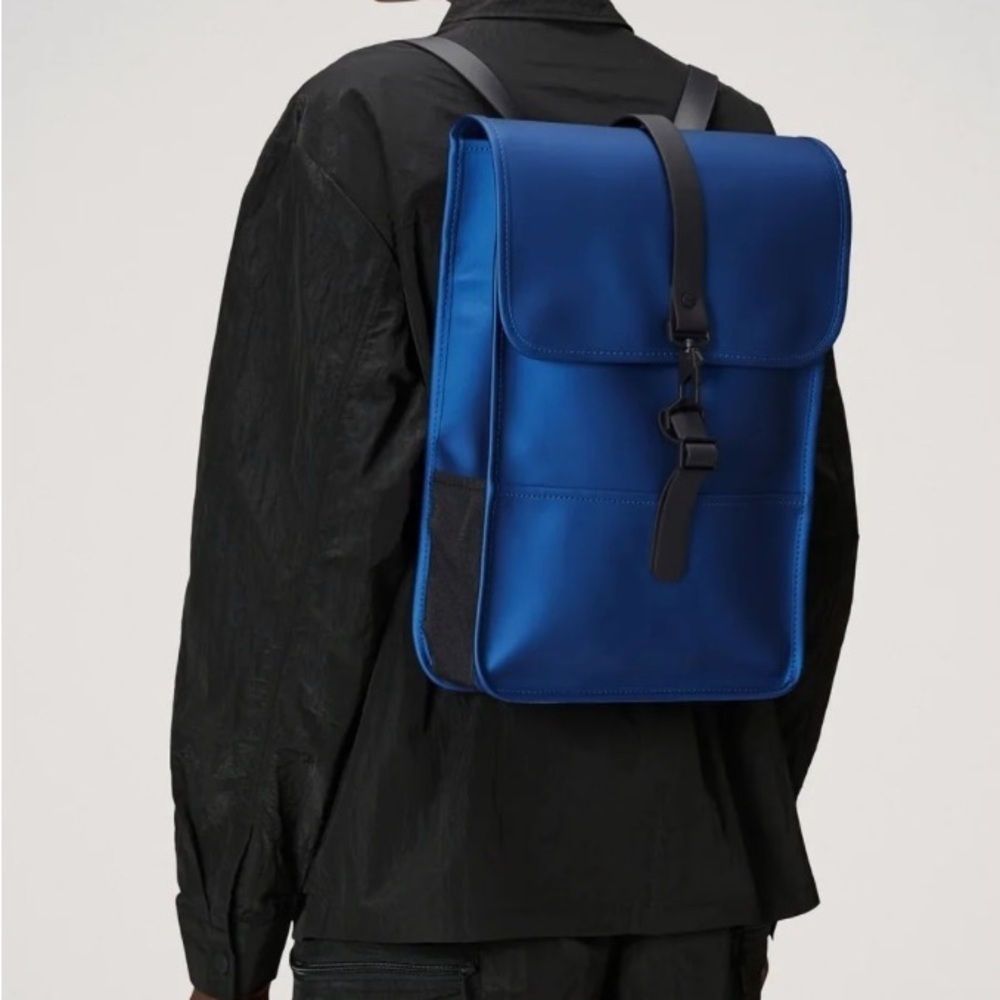 Rains Stylish Storm (Blue) Backpack Mini